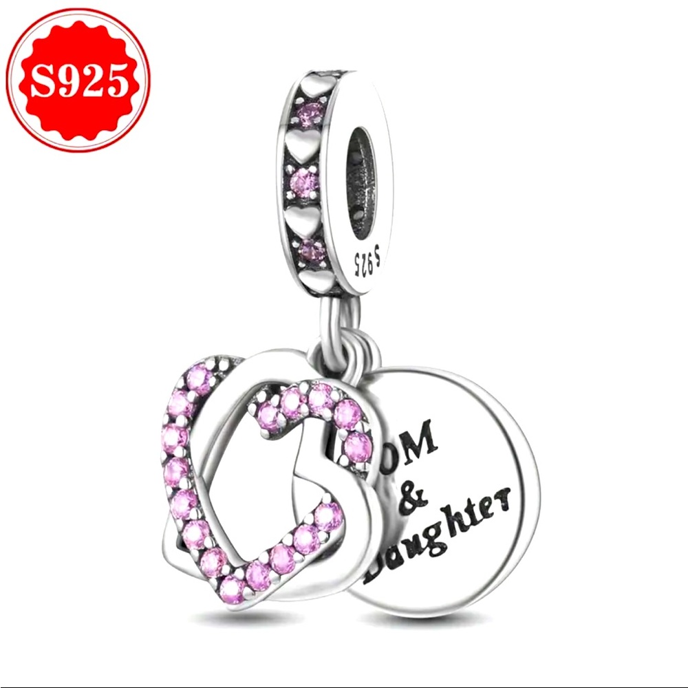 925 Mother & Daughter Sterling Silver Charm